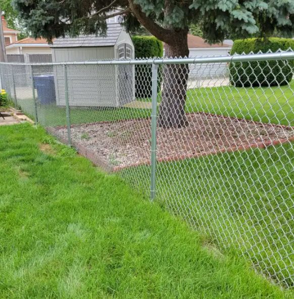 Galvanized chain link fence installed by ProGuard Fencing